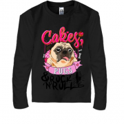 Дитячий лонгслів Cakes Pugs & Rock`n`Roll